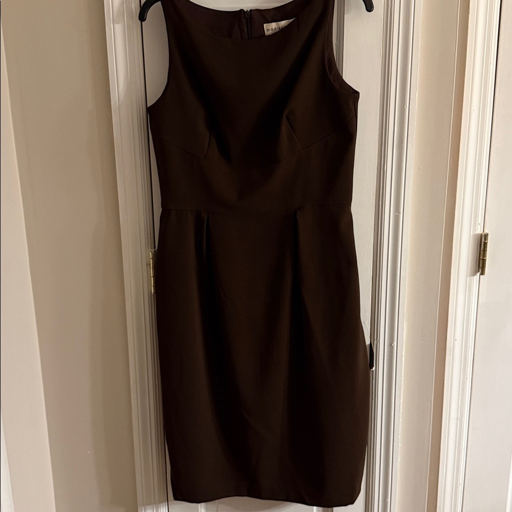 Madison Leigh Brown Sleeveless Dress